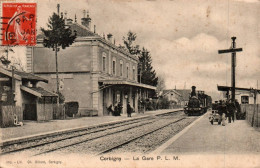 N°2602 W -cpa Corbigny -la Gare- - Stations - Met Treinen