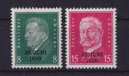 Dt. Reich 1930 Ende Der Rheinlandbesetzung Mi.-Nr. 444-445 Postfrisch ** - Unused Stamps