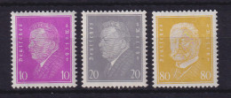 Dt. Reich 1930 Reichspräsidenten Mi.-Nr. 435-437 Ungebraucht * - Nuovi