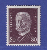 Dt. Reich 1928 Reichspräsident Hindenburg 80 Pf Mi.-Nr. 422 Postfrisch ** - Neufs