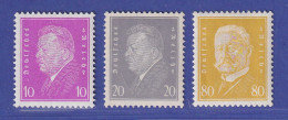 Dt. Reich 1930 Reichspräsidenten Mi.-Nr. 435-437 Postfrisch ** - Nuovi