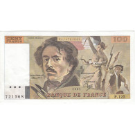 100 FRANCS DELACROIX 1987 SUP+  Fayette 69.11 - 100 F 1978-1995 ''Delacroix''