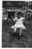 Photo Vintage Paris Snap Shop-  Enfant Child Balançoire Swing - Other & Unclassified