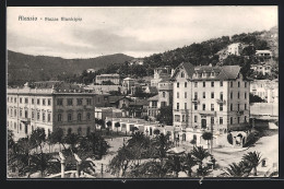 Cartolina Alassio, Piazza Municipio  - Altri & Non Classificati