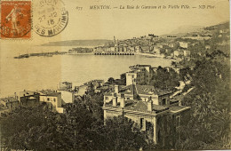 CPA (Alpes Maritimes) - MENTON - La Baie De Garavan Et La Vieille Ville (n° 675) - Menton