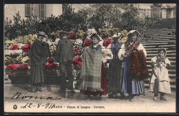 Cartolina Roma, Esposizione 1911, Piazza Di Spagna, Ciociare  - Sonstige & Ohne Zuordnung
