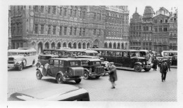 Photo Vintage Paris Snap Shop- Belgique Bruxelle Hôtel De Ville  Voiture Car  - Orte