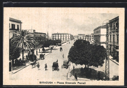 Cartolina Siracusa, Piazza Emanuele Pancali  - Siracusa