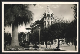 Cartolina Foggia, Piazza Cavour & Palazzo Acquedotto Pugliese  - Foggia