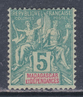 Madagascar N° 31 (.)  Type Groupe : 5 C. Vert Neuf Sans Gomme Sinon TB - Ongebruikt