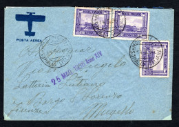 SOMALIA ITALIANA, BUSTA 1936, SASS. 221, MOGADISCIO X BORGO SAN LORENZO, FI - Somalie
