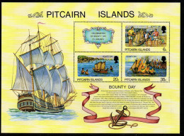 Pitcairn Islands 1978 - Mi.Nr. Block 3 - Postfrisch MNH - Schiffe Ships Bounty - Ships