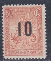 Madagascar N° 119 X  Timbres 1896 / 1900 Surchargés : 10 Sur 50 C. Charnière Faible Sinon TB - Ungebraucht