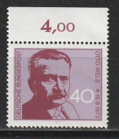 Bund Michel 780 Otto Weis ** Oberrand - Unused Stamps