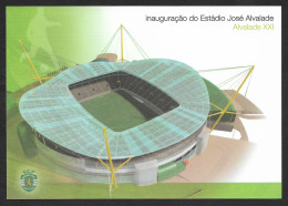 Portugal Football Nouveau Stade Sporting Entier Postal 2003 Soccer New Sporting Stadium Stationery - Berühmte Teams