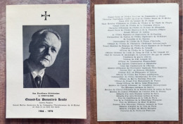 Chevalerie---Avis De Décès  - Edmond-Luc Dumoulin-le Keuche (14 Cm X 10 Cm) - Obituary Notices