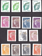 France - 2012 - N° 4662A à 4662Q - Neufs ** - Timbres Maxi Mariannes Etoile D'or - Unused Stamps
