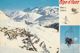 ALPE D HUEZ VUE GENERALE ET GRAND PIC DE LA MEIJE - Autres & Non Classés