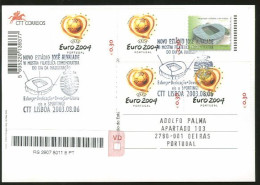 Portugal Football Nouveau Stade Sporting Recommandée Premier Jour Entier Postal 2003 Soccer New Stadium R Stationery - Equipos Famosos