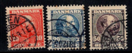 Danemark 1904 Mi. 48,49, 51 Oblitéré 100% Roi Christian IX - Usado