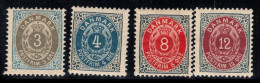 Danemark 1875 Mi. 22-31 Neuf * MH 100% Armoiries - Neufs
