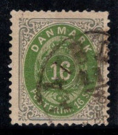 Danemark 1870 Mi. 20 Oblitéré 100% Signé 16 S, Armoiries - Used Stamps