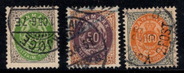 Danemark 1875 Mi. 29-31 Oblitéré 100% Armoiries - Usado