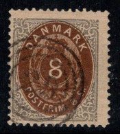 Danemark 1870 Mi. 19 Oblitéré 100% 8 S, Armoiries - Gebraucht