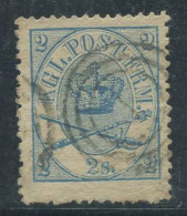 Danemark 1864 Mi. 11A Oblitéré 40% 2 S, Armoiries - Used Stamps