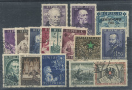 Autriche 1954 Mi. 996-1011 Oblitéré 100% Année Complète Célébrités, Culture - Used Stamps