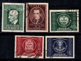 Autriche 1949 Mi. 942-945 Oblitéré 100% Célébrités, UPU - Used Stamps