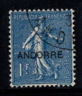 Andorre Française 1931 Mi. 17 Oblitéré 100% Surimprimé 1 FR - Oblitérés