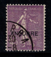 Andorre Française 1931 Mi. 12 Oblitéré 100% 45 C Surimprimé - Usados