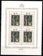 Liechtenstein 1979 Mi. 734 Mini Feuille 100% Neuf ** Saint Lucius - Blocks & Kleinbögen