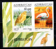 Azerbaïdjan 2010 Mi. 832B-833B Neuf ** 100% Non Dentelé Oiseaux, Faune - Azerbaïdjan