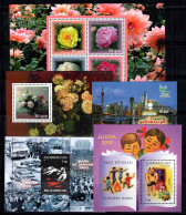 Azerbaïdjan 2010 Mi. Bl. 88A-92A Bloc Feuillet 100% Neuf ** FLOWERS, Exposition De Shanghai - Aserbaidschan