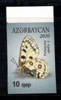 Azerbaïdjan 2010 Mi. 834B Neuf ** 100% Non Dentelé 10 Q, Papillon - Azerbaijan