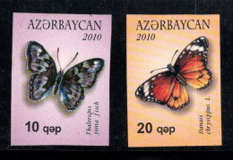 Azerbaïdjan 2010 Mi. 785B-786B Neuf ** 100% PAPILLONS - Azerbaïjan