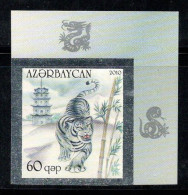 Azerbaïdjan 2010 Mi. 789B Neuf ** 100% 60 Q, Tigre Non Dentelé - Azerbaïjan