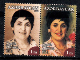 Azerbaïdjan 2008 Mi. 720A-721A Neuf ** 100% Aliyeva - Azerbaijan