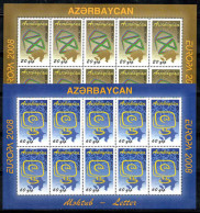 Azerbaïdjan 2008 Mi. 715A-716A Mini Feuille 100% Neuf ** Europe Cept - Azerbaïjan