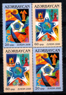 Azerbaïdjan 2006 Mi. 638A-639A Neuf ** 100% Bloc De Quatre Europa Cept - Azerbaiján