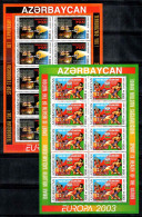 Azerbaïdjan 2003 Mi. 543A-544A Mini Feuille 100% Neuf ** L'Europe Cept, Les Jeux Olympiques - Aserbaidschan