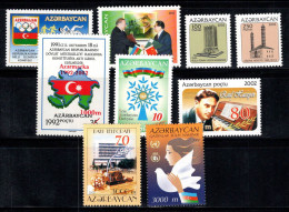 Azerbaïdjan 2002 Neuf ** 100% Célébrités, Monuments, Drapeau - Azerbaiján