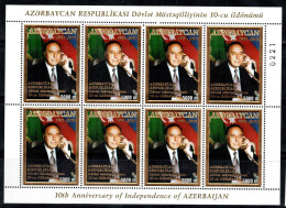 Azerbaïdjan 2001 Mi. 503 Mini Feuille 100% Neuf ** Aliyev, 5000 M - Azerbeidzjan