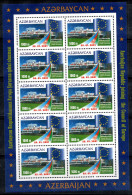 Azerbaïdjan 2001 Mi. 496 Mini Feuille 100% Neuf ** Conseil De L'Europe - Azerbaïjan