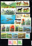 Azerbaïdjan 1993 Mi. 79-103, Bl.1-3 Neuf ** 100% Chevaux, Fleurs, Poissons - Azerbaïdjan