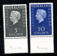 Pays-Bas 1970 Mi. 944-945 Neuf * MH 100% Reine Juliana - Unused Stamps