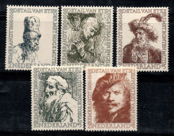 Pays-Bas 1956 Mi. 672-676 Neuf * MH 100% Rembrant, Culture - Nuevos