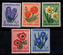 Pays-Bas 1953 Mi. 607-611 Neuf * MH 100% Fleurs, Flore - Nuevos